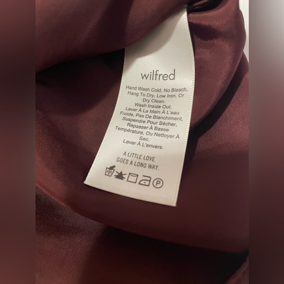 Wilfred tie-front satin blouse in US XS - Picture 13 of 15